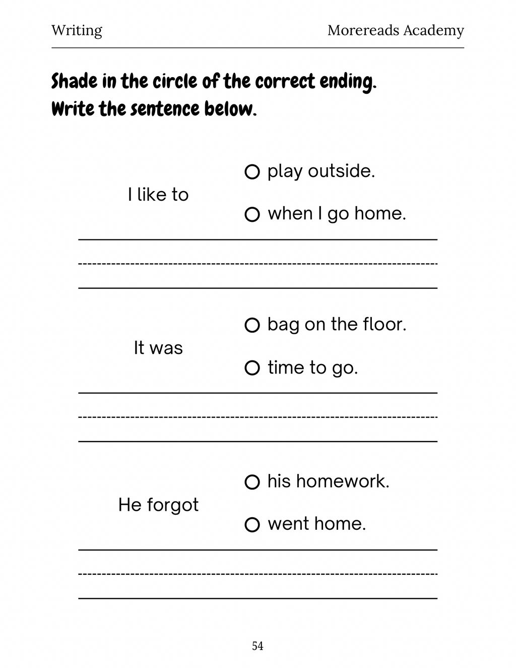 1st Grade Phonics, Reading & Writing