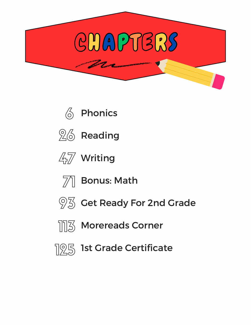 1st Grade Phonics, Reading & Writing