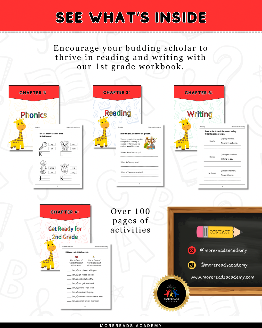 1st Grade Phonics, Reading & Writing
